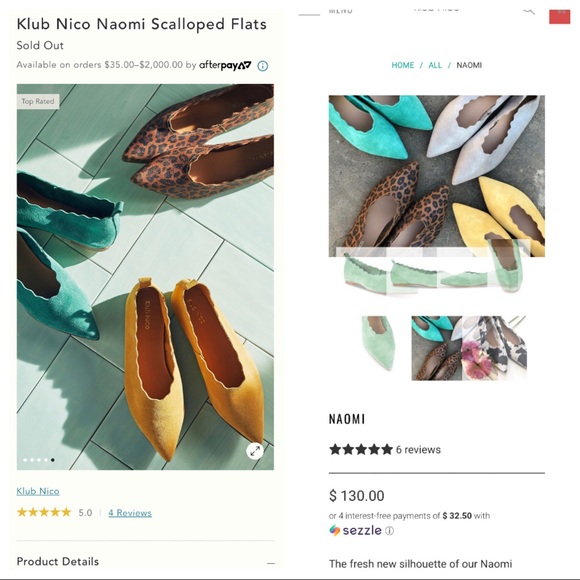 🆕NWT Anthropologie Klub Nico Naomi Scalloped Flat - Picture 2 of 16